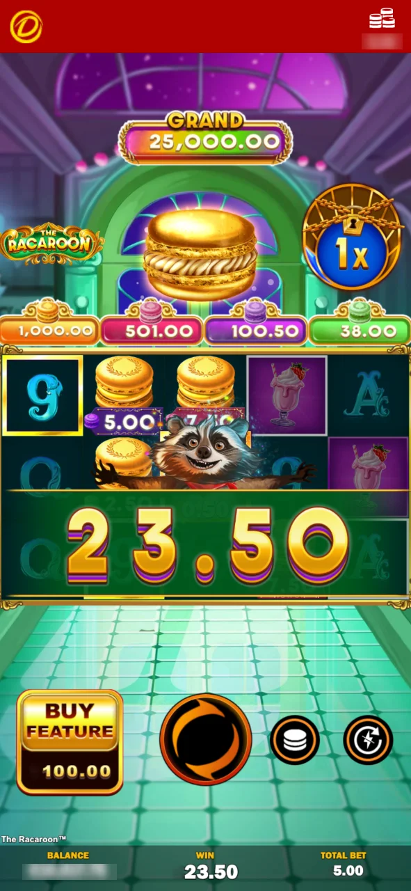 Start betting on Dafabet by choosing your amount and spinning the reels.