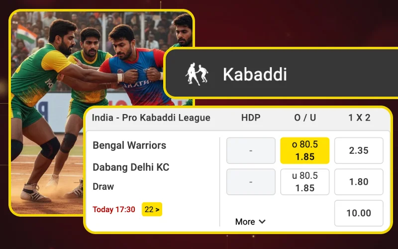 Explore Dafabet Kabaddi markets and increase your winning chances.