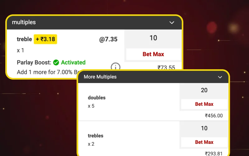 Create Mix Parlay bets on Dafabet to boost potential returns.