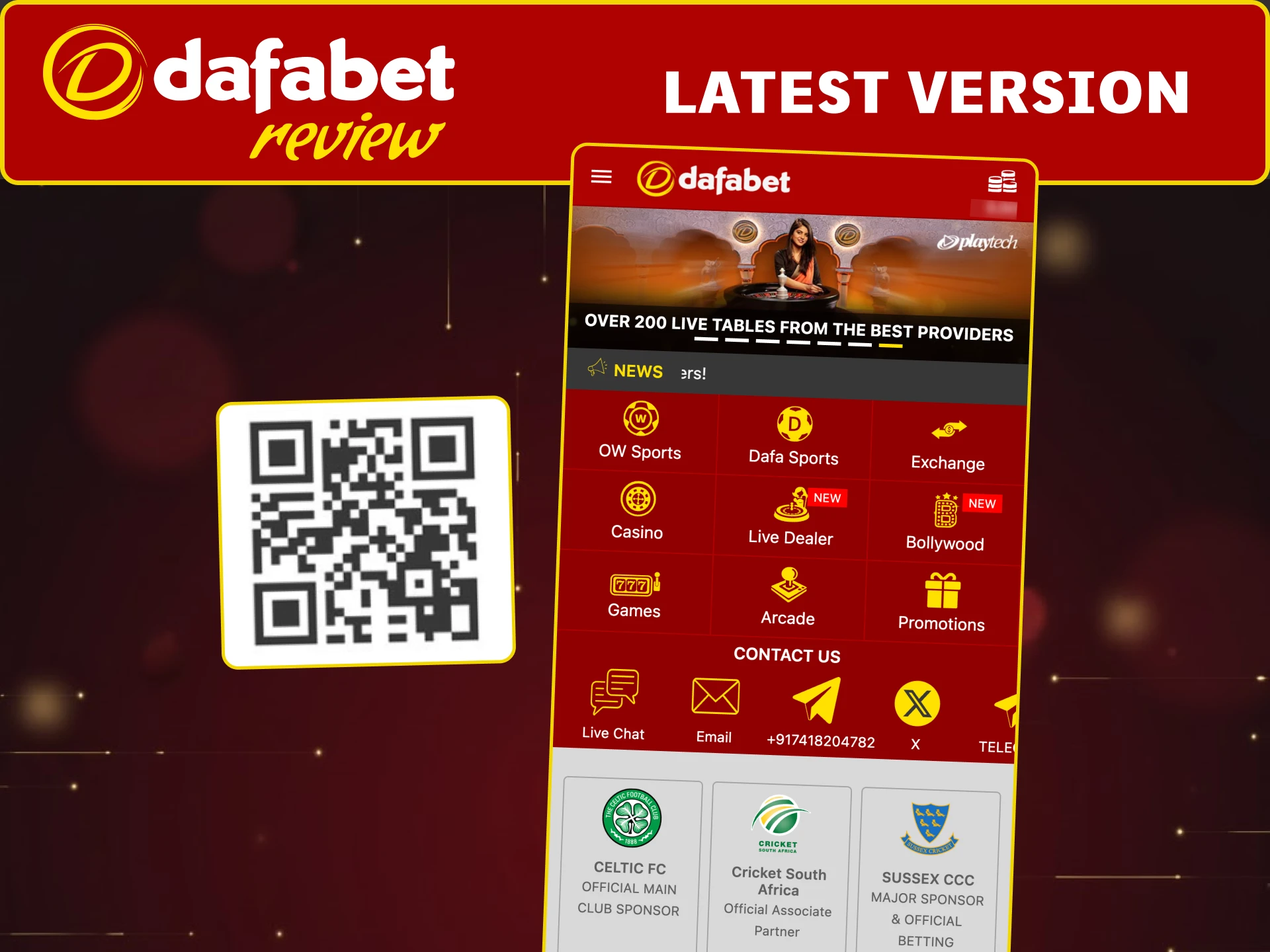 Update your Dafabet app to the latest version and enjoy smooth, secure play.
