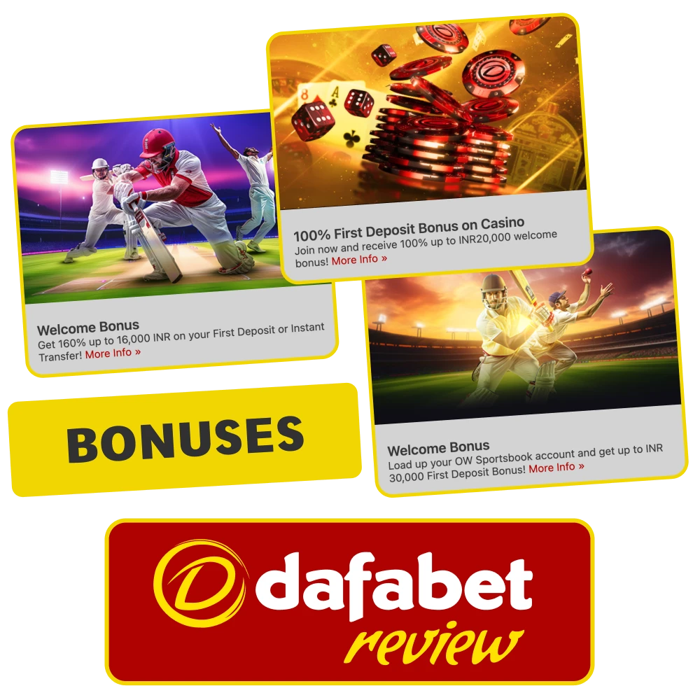 Claim Dafabet bonuses in India and boost your balance with extra funds.