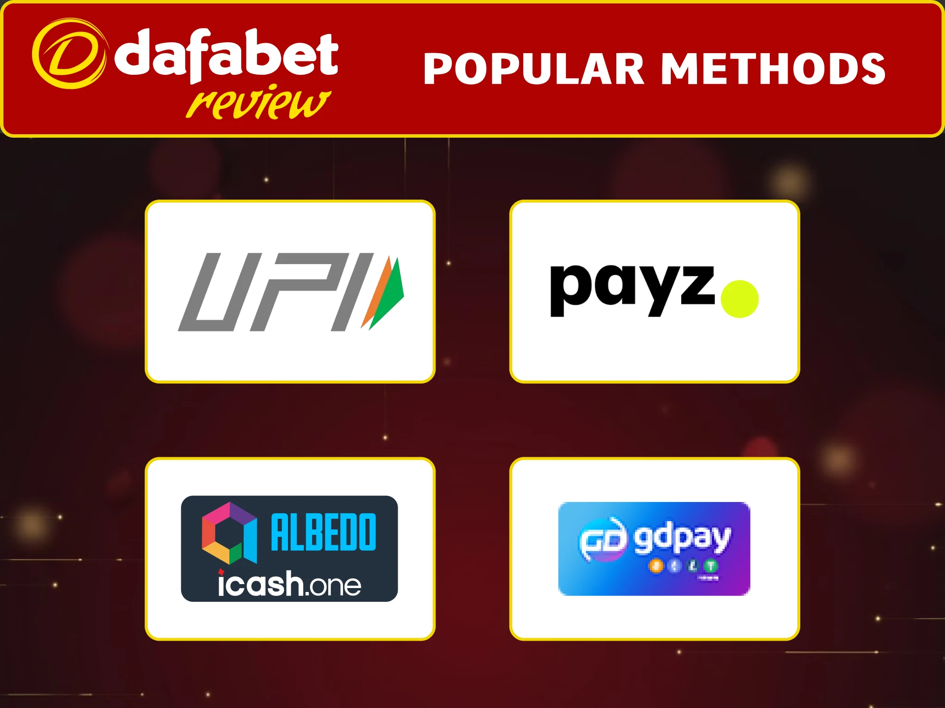 Choose the best Dafabet deposit method for instant transfers.