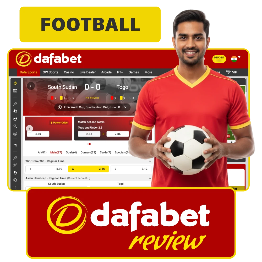 Place football bets in India with Dafabet for great odds and winning potential.