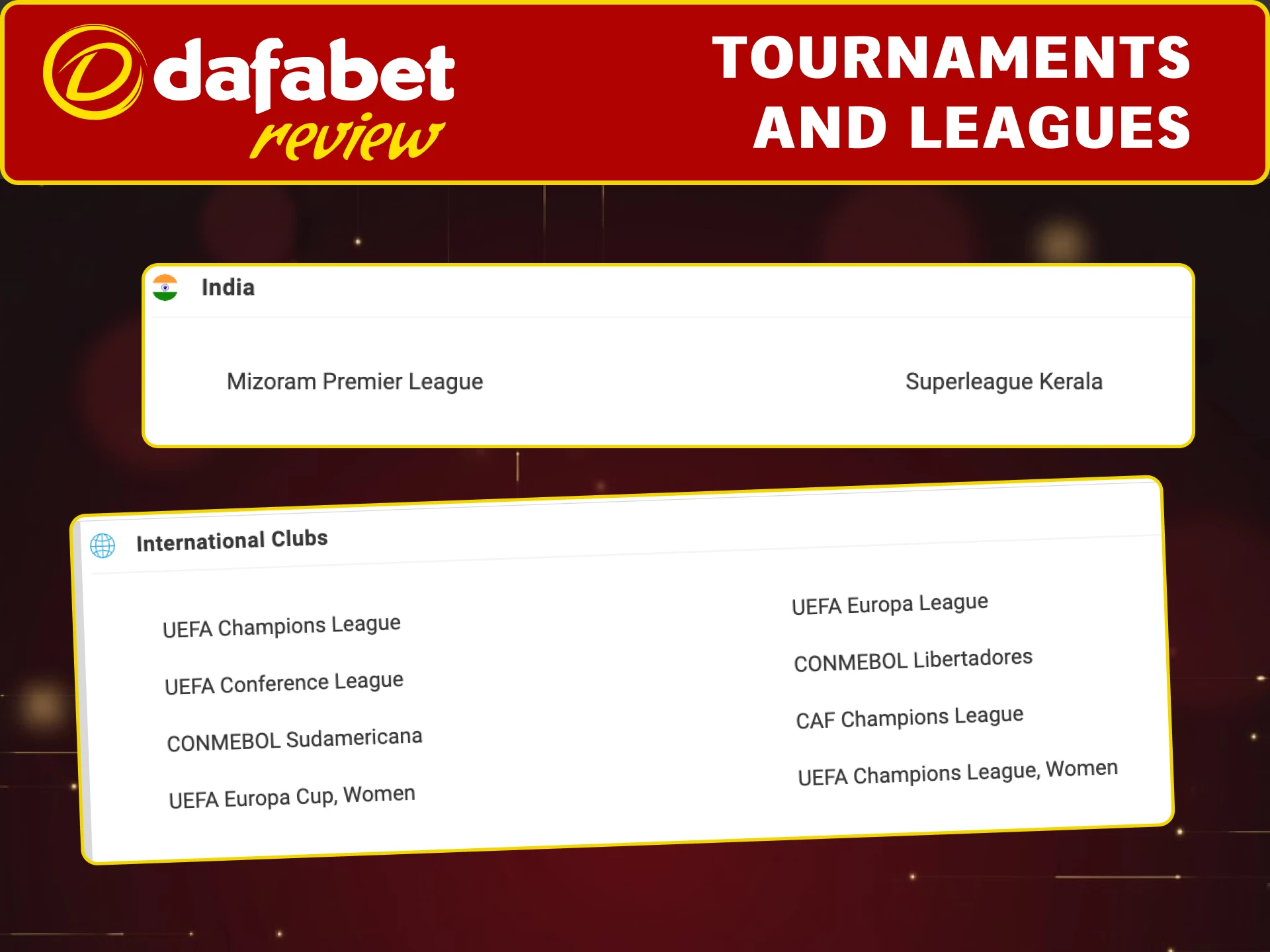 Place bets on Indian and global football leagues easily using Dafabet platform.