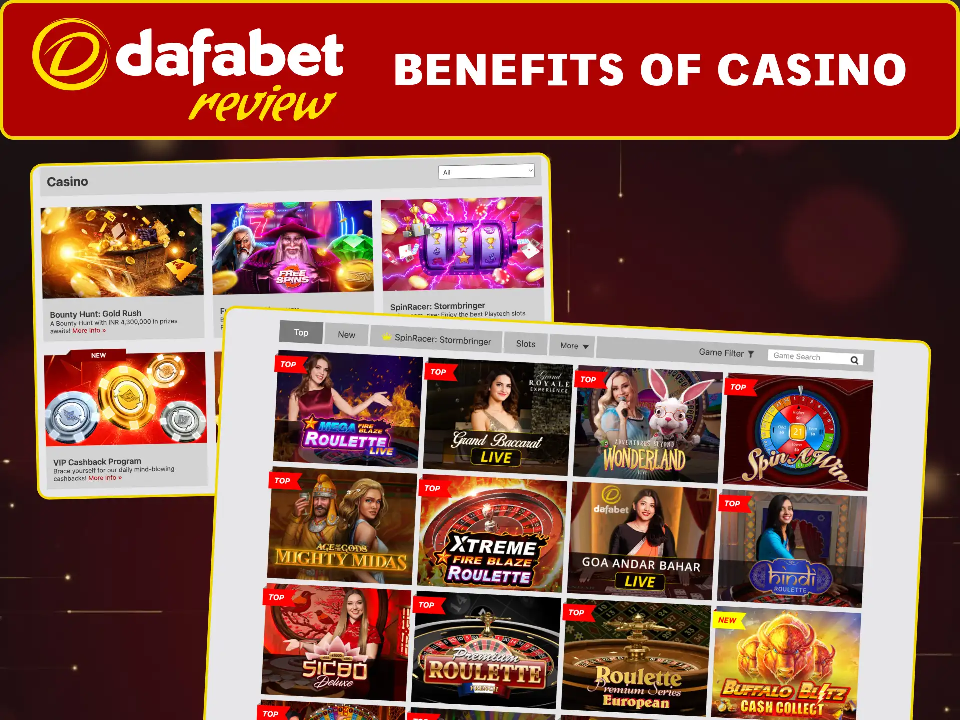 Enjoy exclusive benefits and profitable gaming at Dafabet Casino.