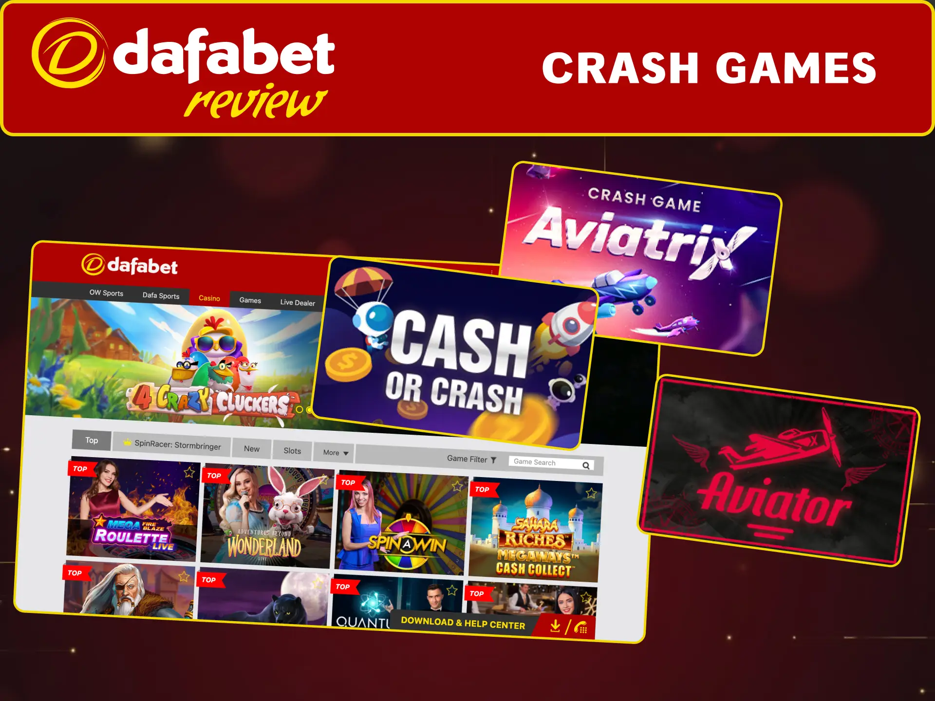 Play Dafabet Crash Games and cash out before the multiplier crashes.