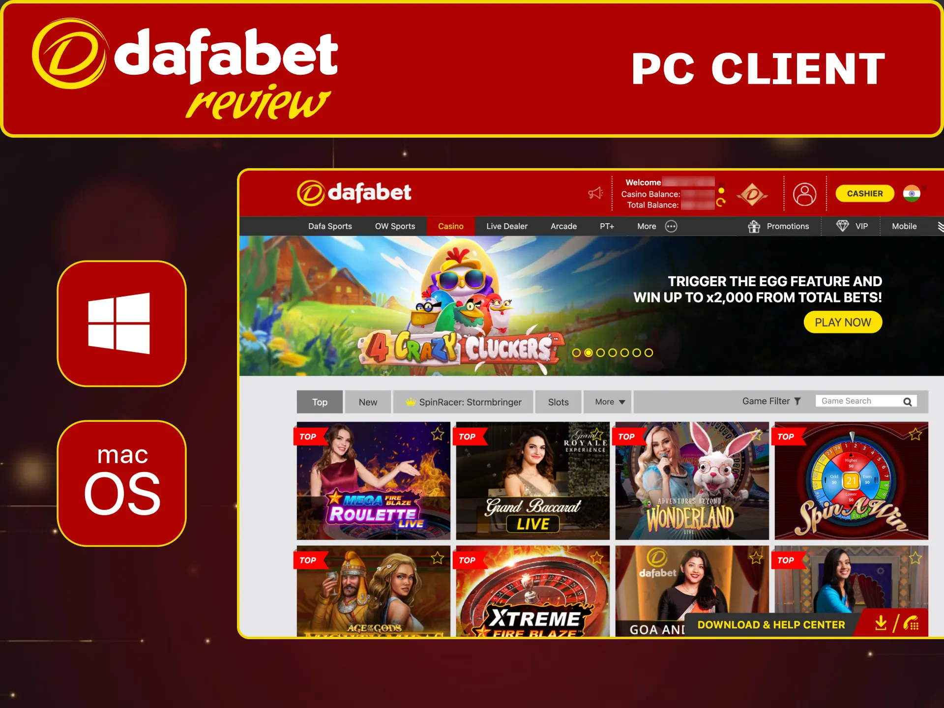 Play Dafabet on your PC via any modern browser with full features.