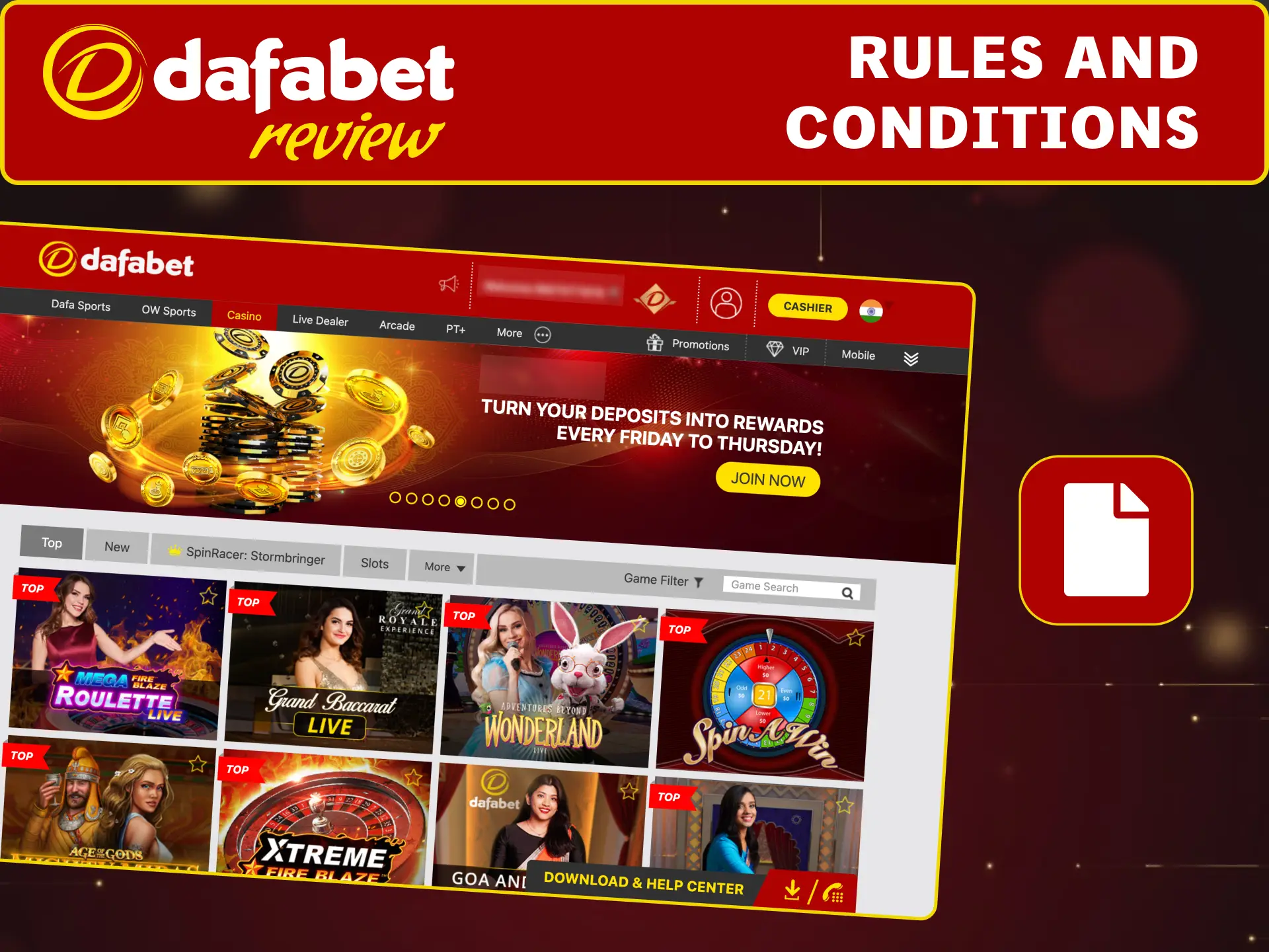 Review Dafabet rules and conditions before registering or placing a bet.