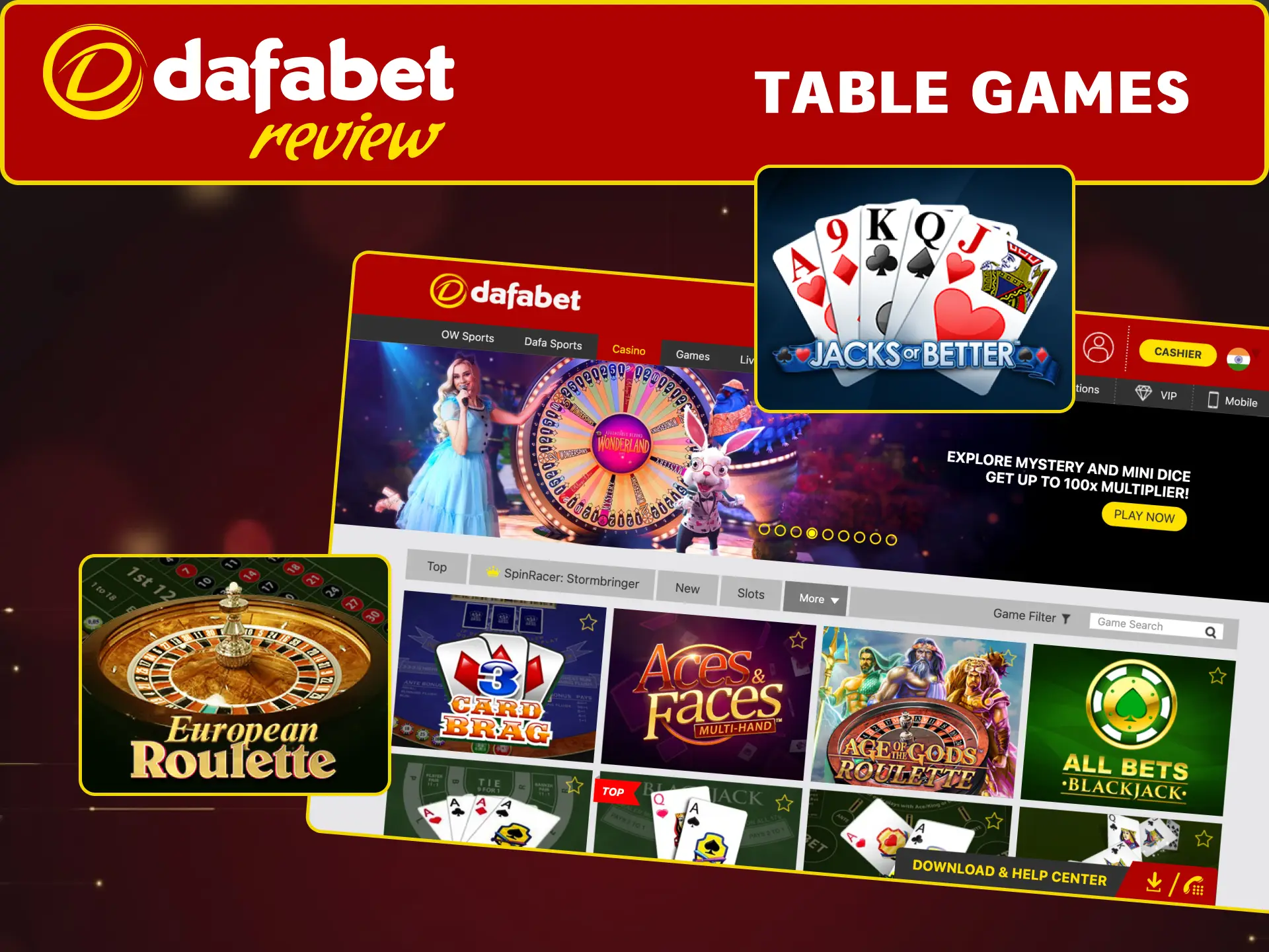 Experience Dafabet Table Games with a calm pace and set odds.