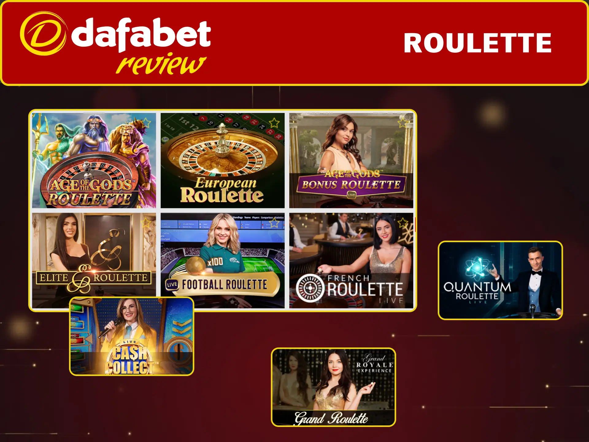 Join Roulette at Dafabet and place bets for exciting casino action.