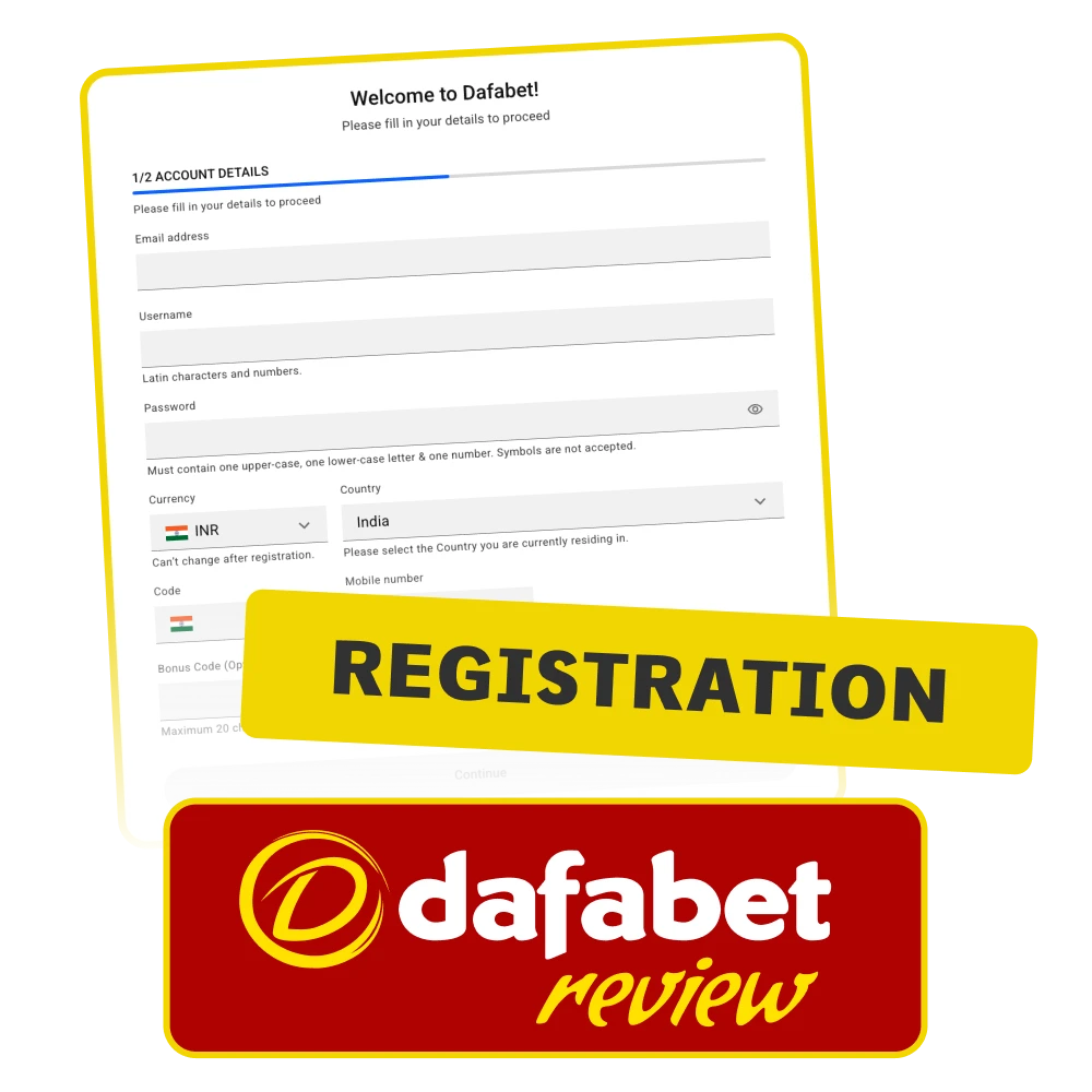 Sign up for Dafabet Casino.