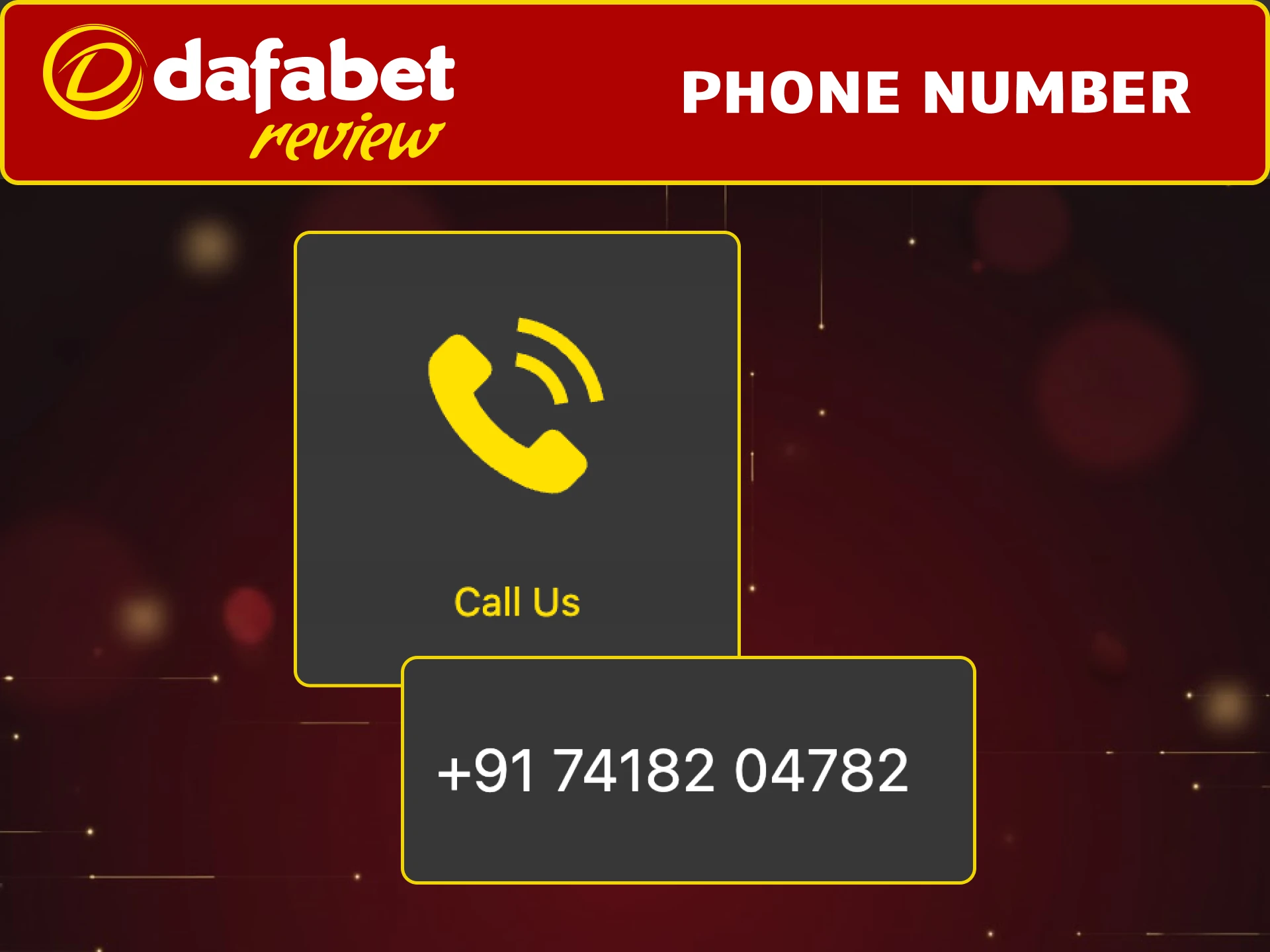 Use Dafabet customer care phone number on Telegram for urgent account questions.