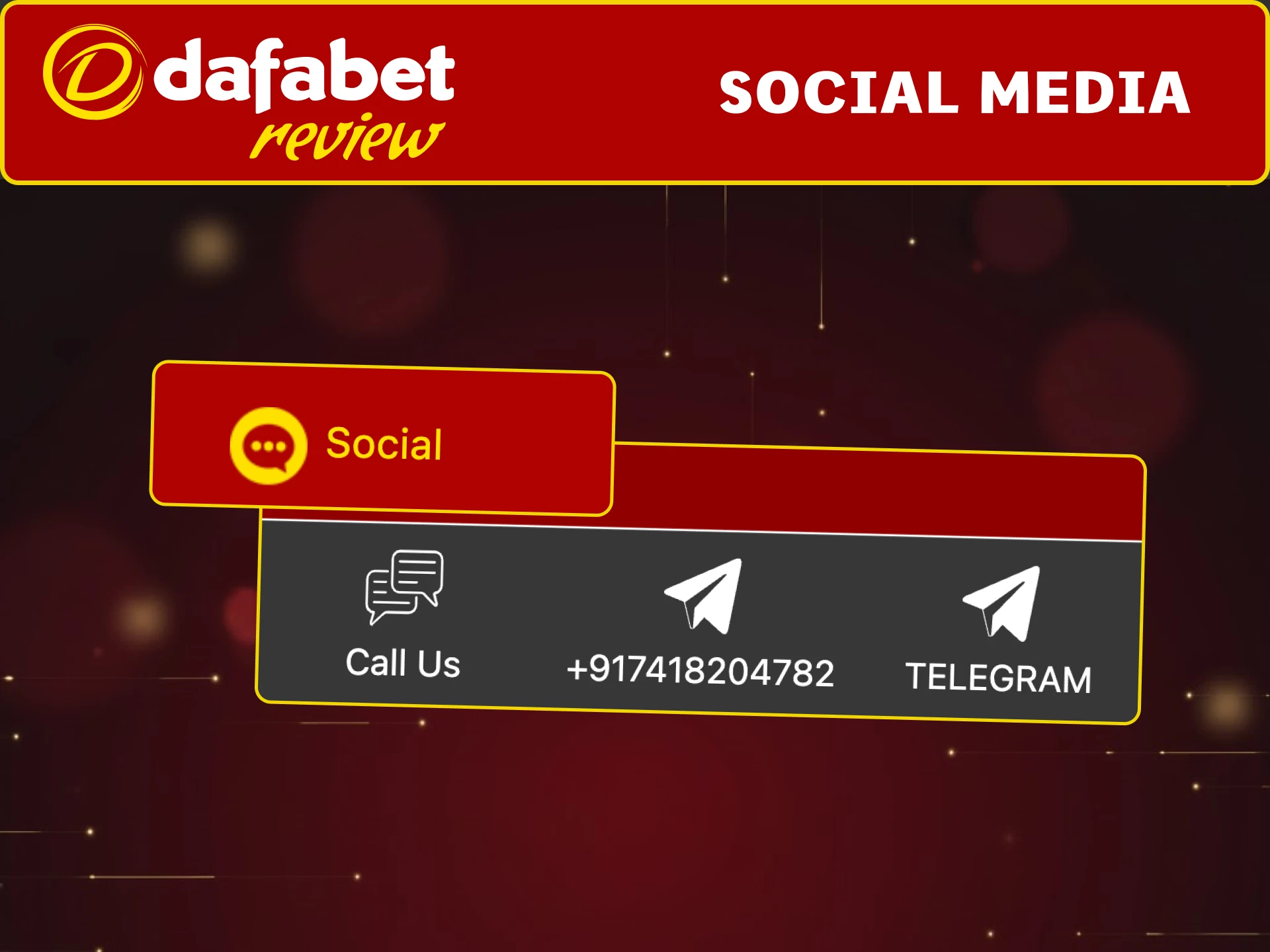 Use Dafabet social media for fast help or promo updates from the team.
